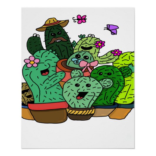 cactus perfect poster (Voorkant)