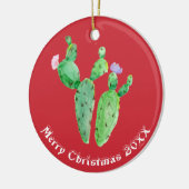 Cactus Personalized Keramisch Ornament (Links)