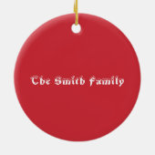 Cactus Personalized Keramisch Ornament (Achterkant)