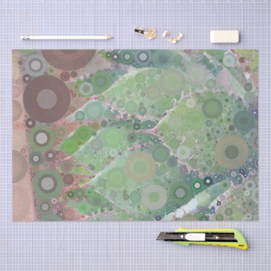 Cactus Photo Art Green Pink Brown Desert Succulent Tissuepapier (Craft)