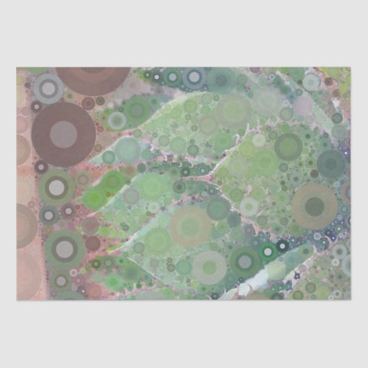 Cactus Photo Art Green Pink Brown Desert Succulent Tissuepapier (Voorkant)