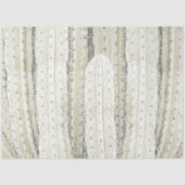 Cactus Photo Art Neutral Chic Moderne Woestijn Tissuepapier (Voorkant)