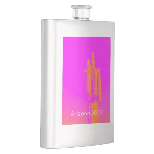 Cactus Photoart Roze Sinaasappel Custom Text Deser Flacon (Rechts)