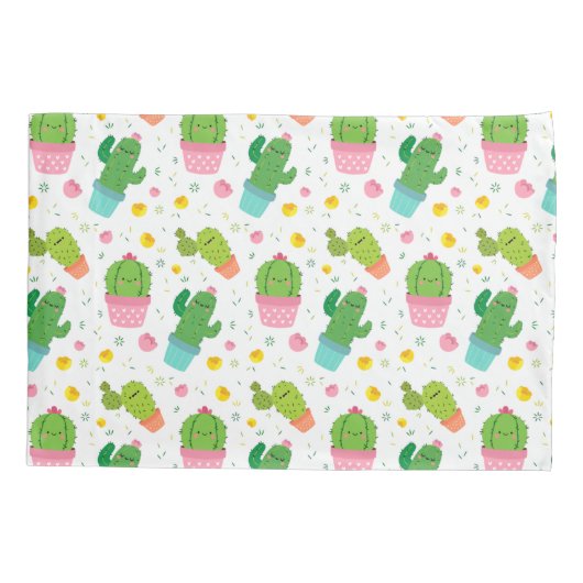 Cactus Pillow Hoesje Kussensloop (Achterkant-Links)