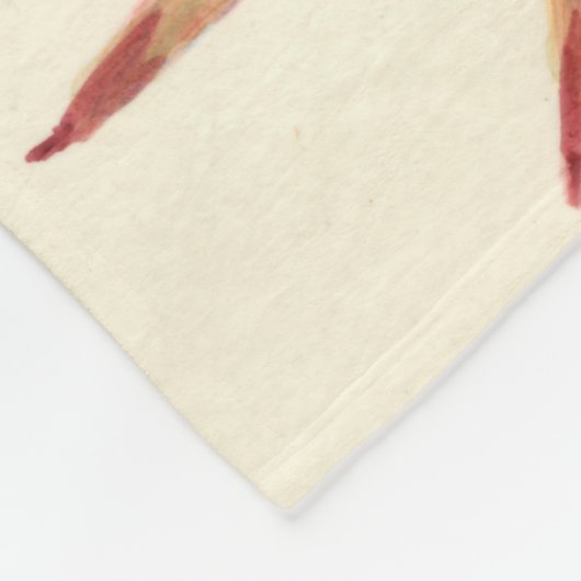 Cactus Pink Blossom Fleece Deken (Hoek)