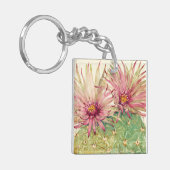 Cactus Pink Blossom Sleutelhanger (Voorkant Links)