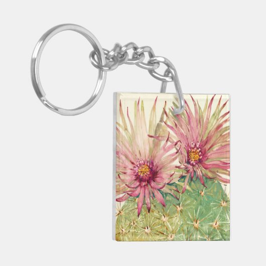 Cactus Pink Blossom Sleutelhanger (Voorkant Links)