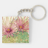 Cactus Pink Blossom Sleutelhanger (Achterkant)