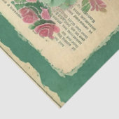 Cactus Pink Flower Ephemera Collage Art No1 Tissuepapier (Detail)