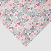 Cactus Pink Munt Succulents Cacti Flower Planten Tissuepapier (Detail)