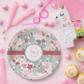 Cactus Pink Munt Succulents Cacti Planten Papieren Bordje (Feest)