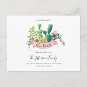 Cactus Planed New Roots Moved Moving Aankondigingskaart (Voorkant)