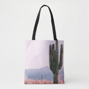 CACTUS PLANT BESIDE ORANJE VERLAAGD PLANT TOTE BAG