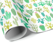 Cactus plant:  bloemenset. cadeaupapier (Rol Hoek)