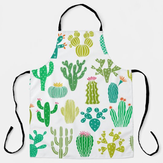 Cactus plant: bloemenset. schort (Voorkant)