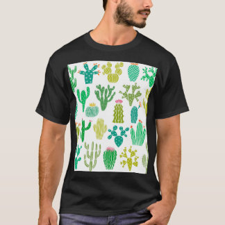 Cactus plant: bloemenset. t-shirt