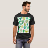 Cactus plant: bloemenset. t-shirt (Voorkant volledig)