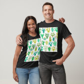 Cactus plant: bloemenset. t-shirt (Unisex)