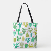 Cactus plant: bloemenset. tote bag (Achterkant)
