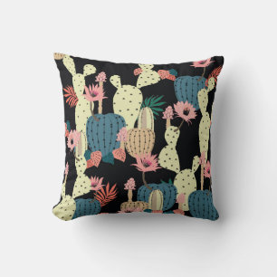 Cactus Plant: Botanisch Patroon Kussen