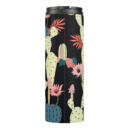 Cactus Plant:  Botanisch Patroon Thermosbeker (Achterkant)