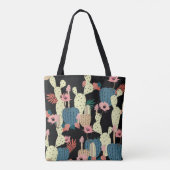 Cactus Plant: Botanisch Patroon Tote Bag (Achterkant)
