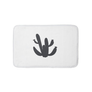 Cactus Plant Desert Art Bath Mat