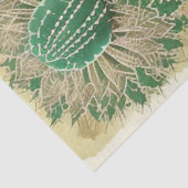 Cactus Plant Ephemera Collage Art No4 Tissuepapier (Detail)