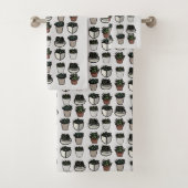 Cactus plant funky patroon bad handdoek (Insitu)