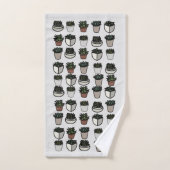Cactus plant funky patroon bad handdoek (Handdoek)