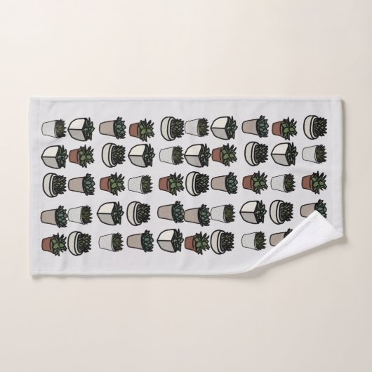 Cactus plant funky patroon bad handdoek (Handdoek)