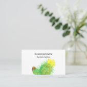 Cactus Plant gele bloemwoestijn Visitekaartje (Staand voorkant)