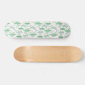 Cactus Plant Green Paars Pattern Persoonlijk Skateboard (Horizontaal)