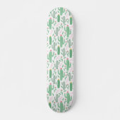 Cactus Plant Green Paars Pattern Persoonlijk Skateboard (Voorkant)