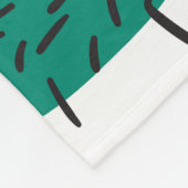 Cactus plant,  groen naadloos patroon. fleece deken (Hoek)