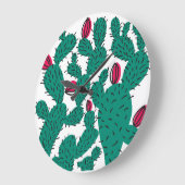 Cactus plant,  groen naadloos patroon. grote klok (Hoek)
