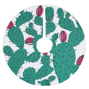 Cactus plant, groen naadloos patroon. kerstboom rok