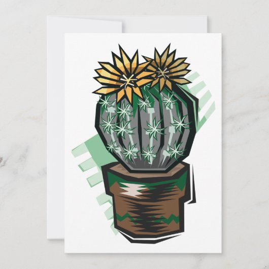 Cactus Plant in een potje Kaart (Voorkant)