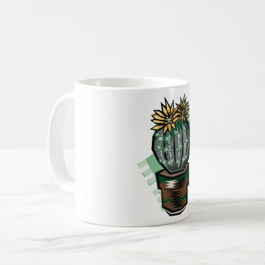 Cactus Plant in een potje Koffiemok (Voorkant links)