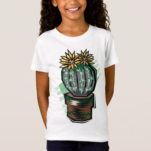 Cactus Plant in een potje T-shirt (Voorkant)