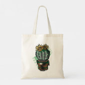 Cactus Plant in een potje Tote Bag (Achterkant)