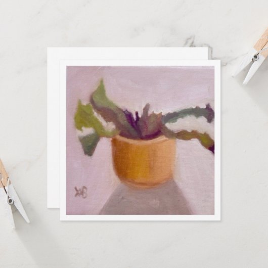 Cactus Plant Kaart (Voorkant / Achterkant in situ)