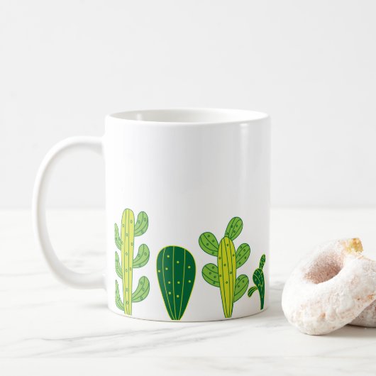 Cactus Plant Liefhebber Koffiemok (Met donut)