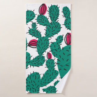 Cactus plant naadloos patroon. Abstracte hepster d Badhanddoek