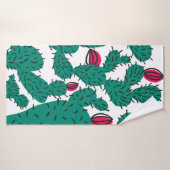 Cactus plant naadloos patroon. Abstracte hepster d Badhanddoek (Badhanddoek)