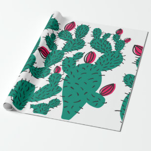 Cactus plant naadloos patroon. Abstracte hepster d Cadeaupapier