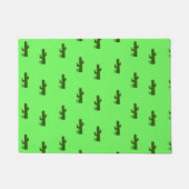Cactus-plant op lichtgroen deurmat (Voorkant)
