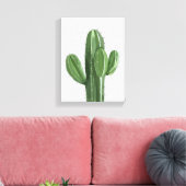 Cactus Plant Painting - Still-Life Illustration Canvas Afdruk (Insitu (Woonkamer))