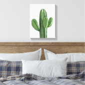 Cactus Plant Painting - Still-Life Illustration Canvas Afdruk (Insitu (Slaapkamer))
