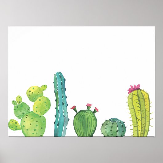 cactus plant poster (Voorkant)